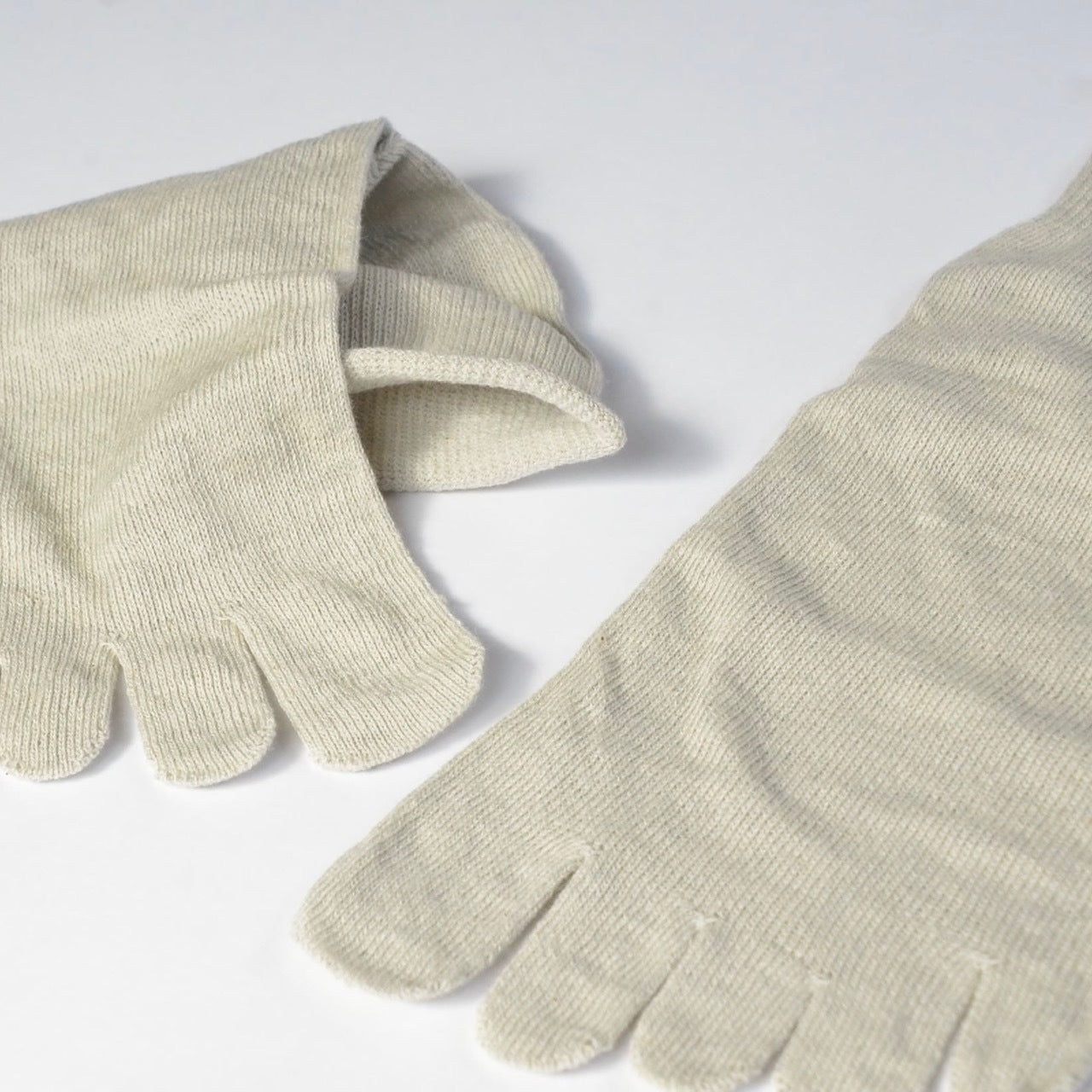 Japanese Charcoal 5-Toe Socks — Organic Cotton, One Size Fits Most, Sensitive Skin | Made in Japan