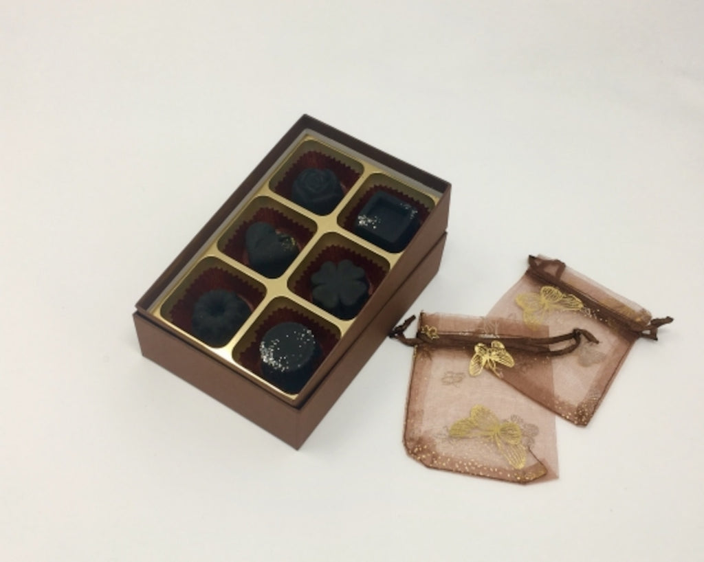 Japanese Ceramic Charcoal Decorative Pieces — Natural Deodorizer & Air Purifier, Set of 6 | Made in Japan