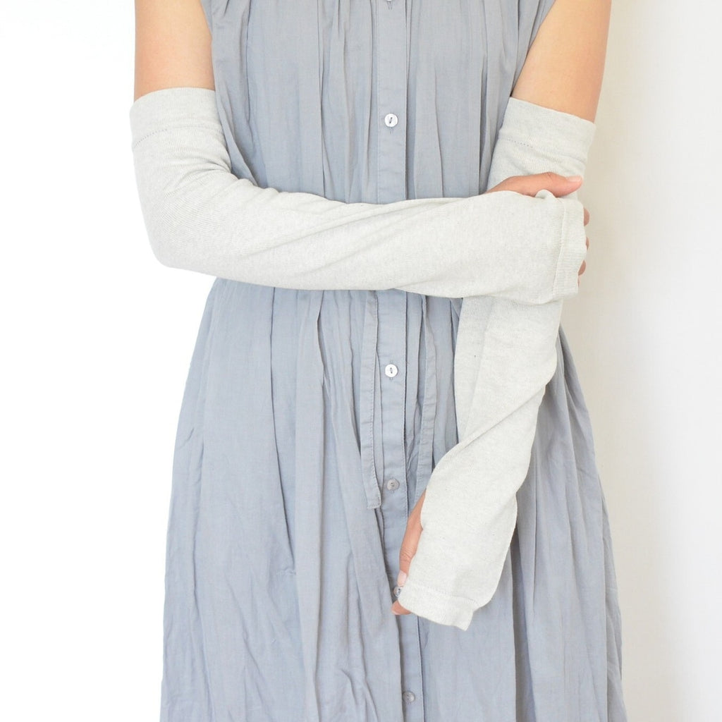 Japanese Charcoal Arm Cover — UV Protection 94%, Organic Cotton, Lightweight | Made in Japan