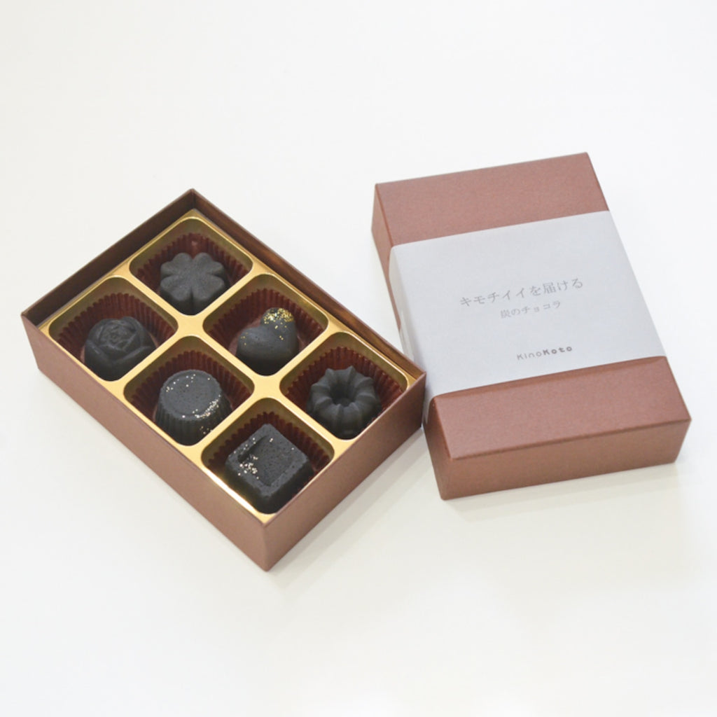 Japanese Ceramic Charcoal Decorative Pieces — Natural Deodorizer & Air Purifier, Set of 6 | Made in Japan