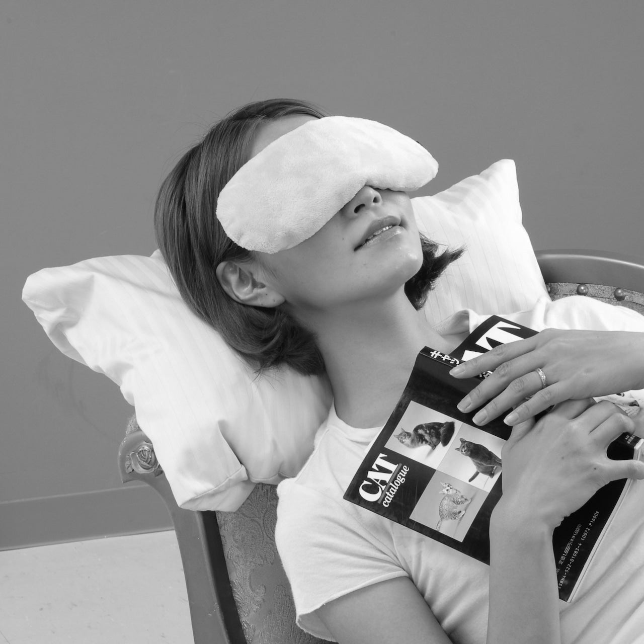 Charcoal Eye Pillow — Reversible Cool &amp; Warm, Natural Cypress Scent | Made in Japan