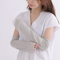 Japanese Charcoal Arm Cover — UV Protection 94%, Organic Cotton, Lightweight | Made in Japan